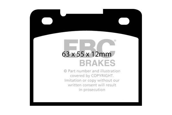 Stabdžių kaladėlės EBC "Ultimax" DP969