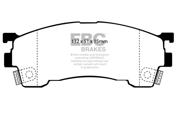 Stabdžių kaladėlės EBC "Ultimax" DP971