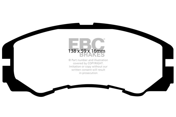 Stabdžių kaladėlės EBC "Ultimax" DP973