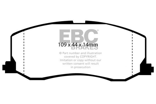 Stabdžių kaladėlės EBC "Ultimax" DP977