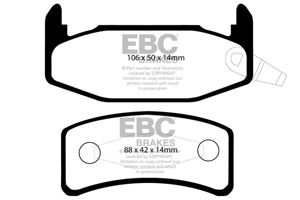 Stabdžių kaladėlės EBC "Ultimax" DP978