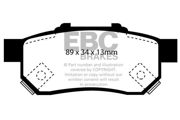 Stabdžių kaladėlės EBC "Ultimax" DP984/2