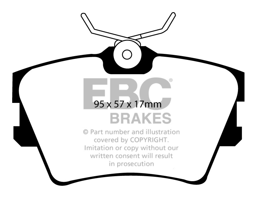 Stabdžių kaladėlės EBC "Vanbrake" DPC1102