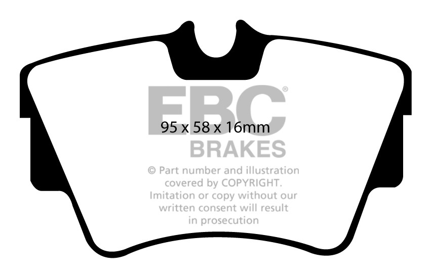 Stabdžių kaladėlės EBC "Vanbrake" DPC1284