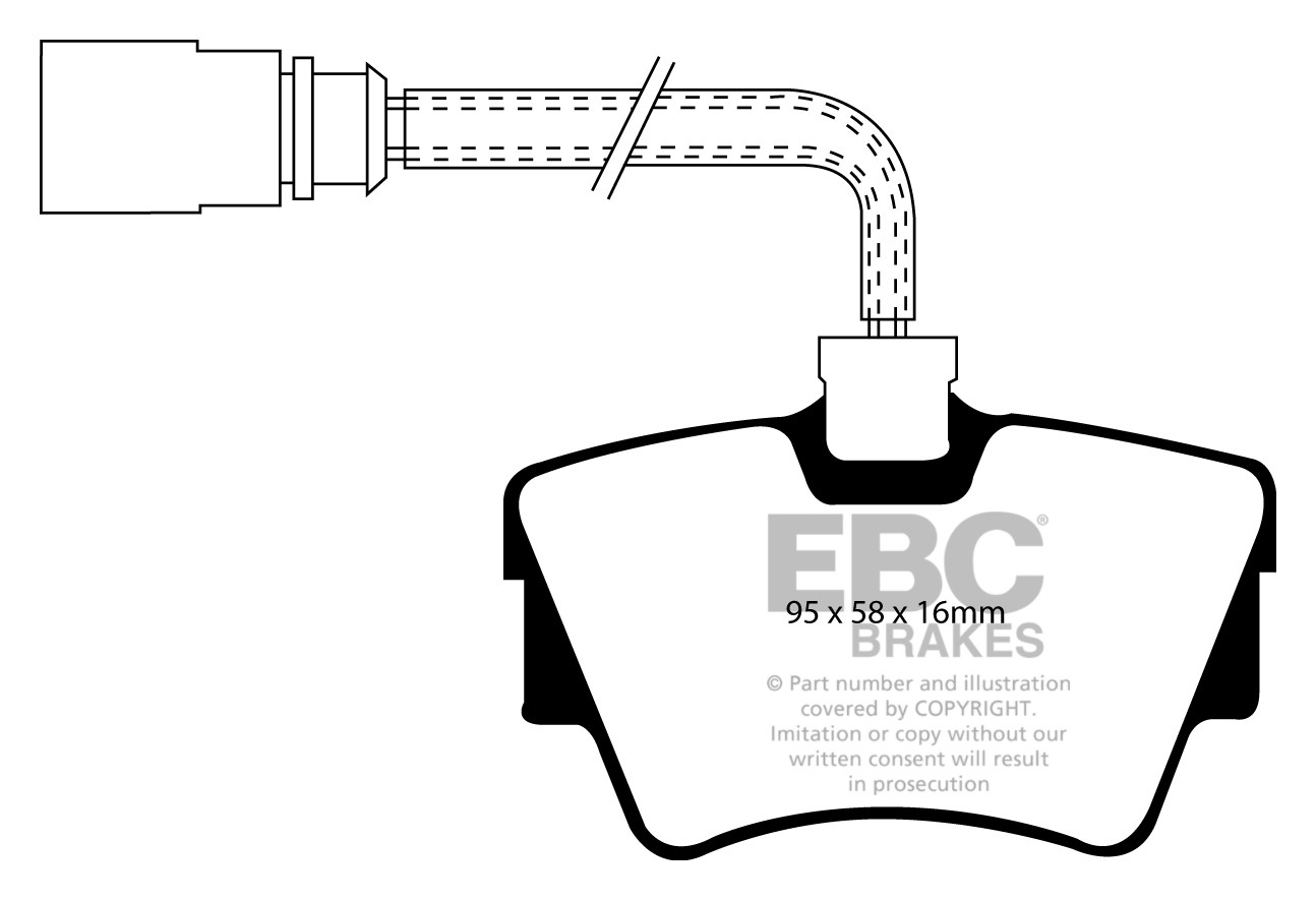 Stabdžių kaladėlės EBC "Vanbrake" DPC1285