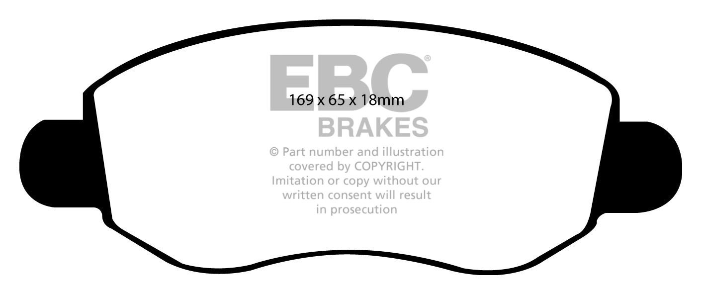 Stabdžių kaladėlės EBC "Vanbrake" DPC1297