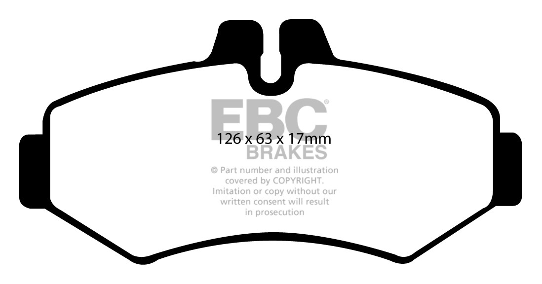 Stabdžių kaladėlės EBC "Vanbrake" DPC1298