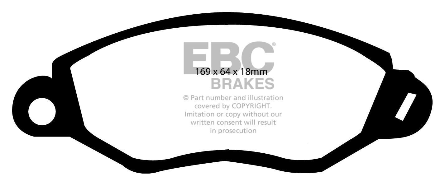 Stabdžių kaladėlės EBC "Vanbrake" DPC1367