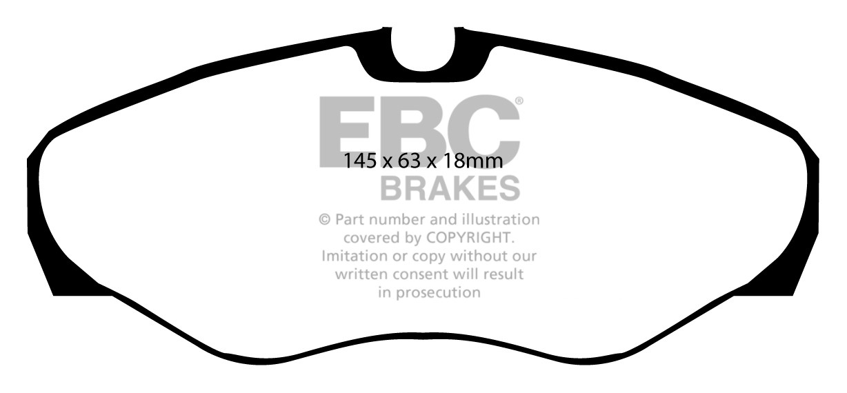 Stabdžių kaladėlės EBC "Vanbrake" DPC1393