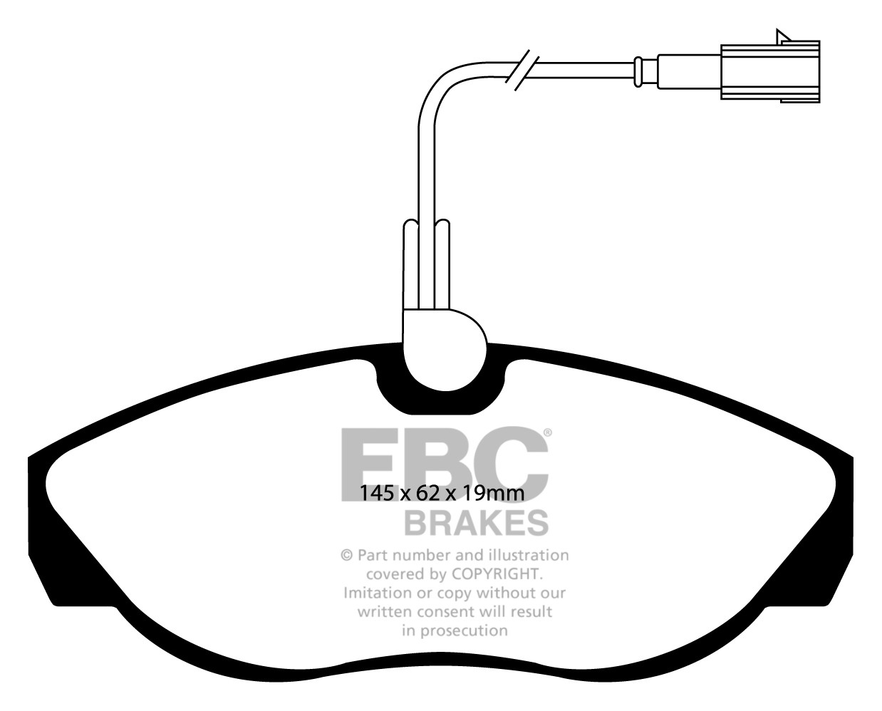 Stabdžių kaladėlės EBC "Vanbrake" DPC1417