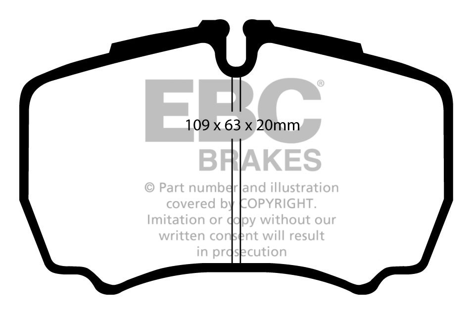 Stabdžių kaladėlės EBC "Vanbrake" DPC1440