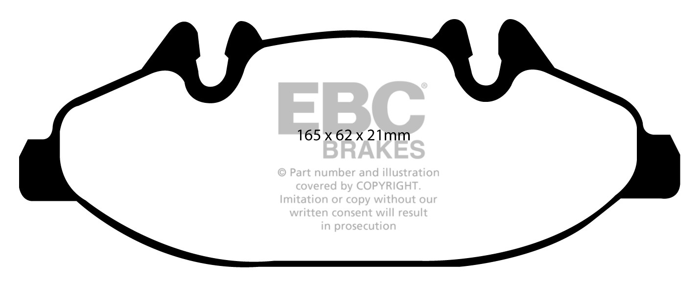 Stabdžių kaladėlės EBC "Vanbrake" DPC1553