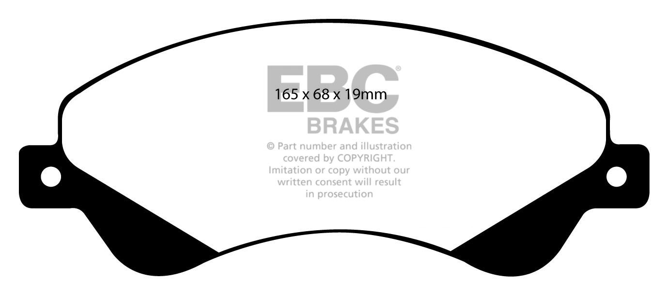 Stabdžių kaladėlės EBC "Vanbrake" DPC1916