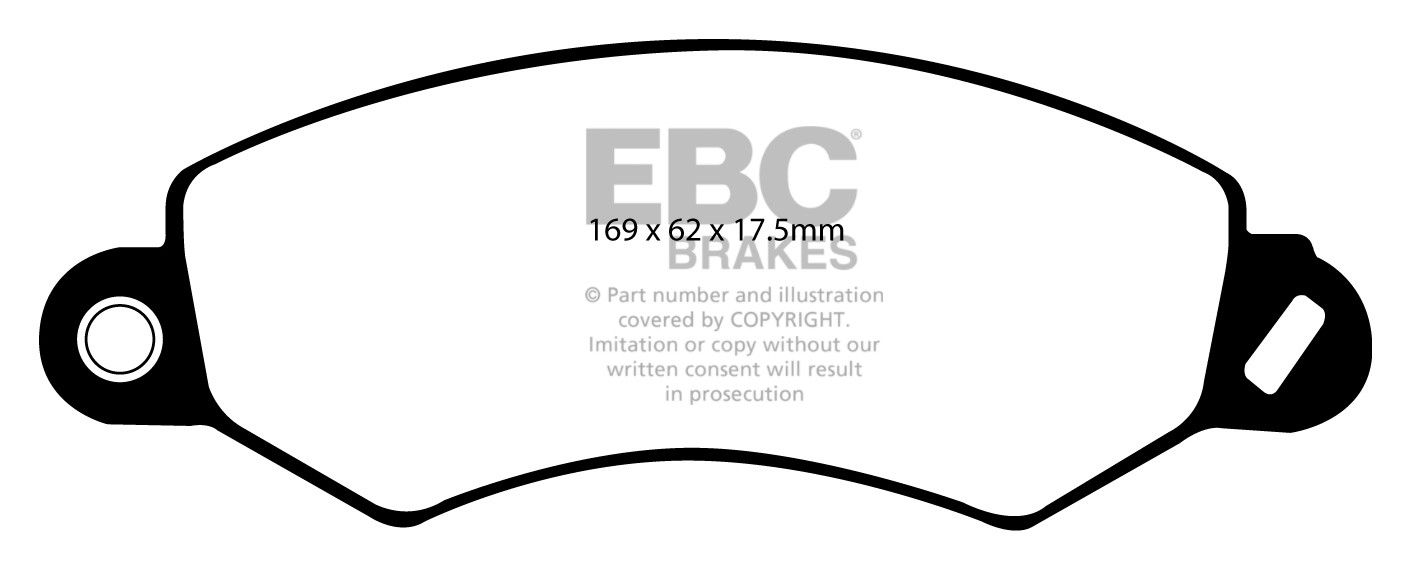 Stabdžių kaladėlės EBC "Vanbrake" DPC1919