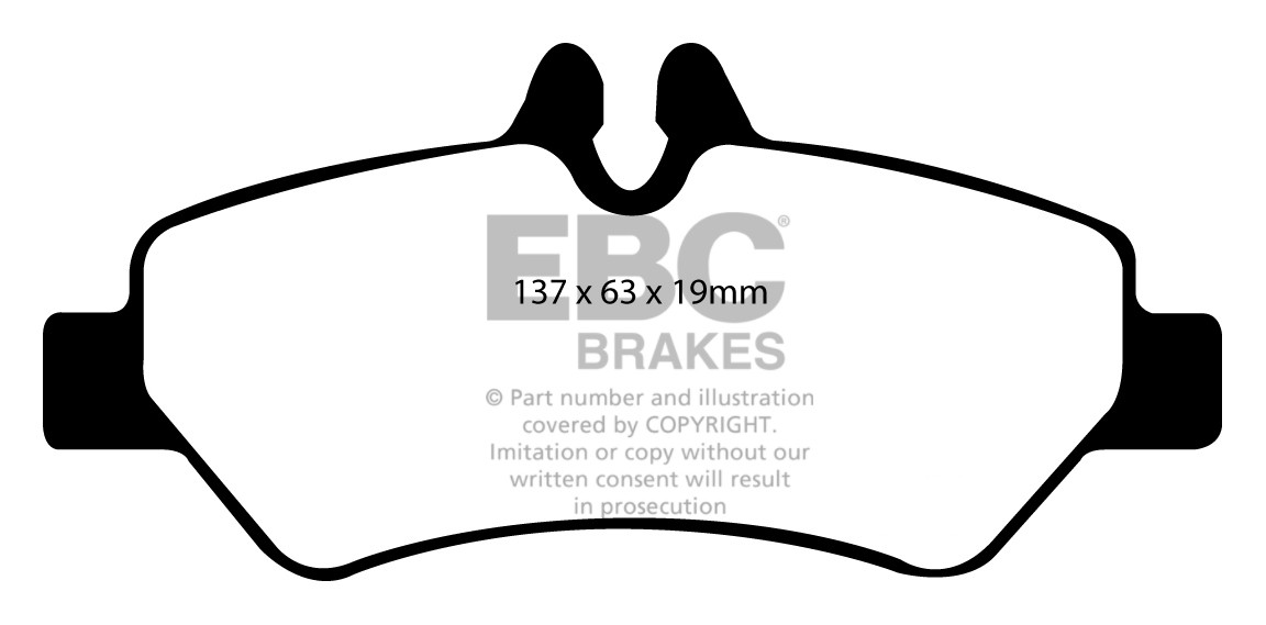 Stabdžių kaladėlės EBC "Vanbrake" DPC1927