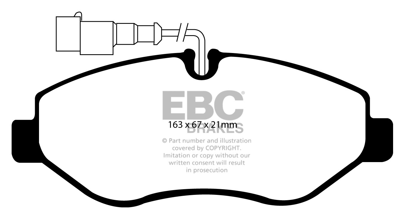 Stabdžių kaladėlės EBC "Vanbrake" DPC1956