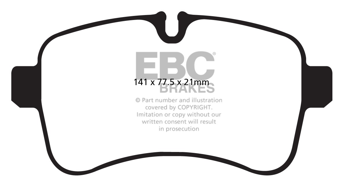 Stabdžių kaladėlės EBC "Vanbrake" DPC1979
