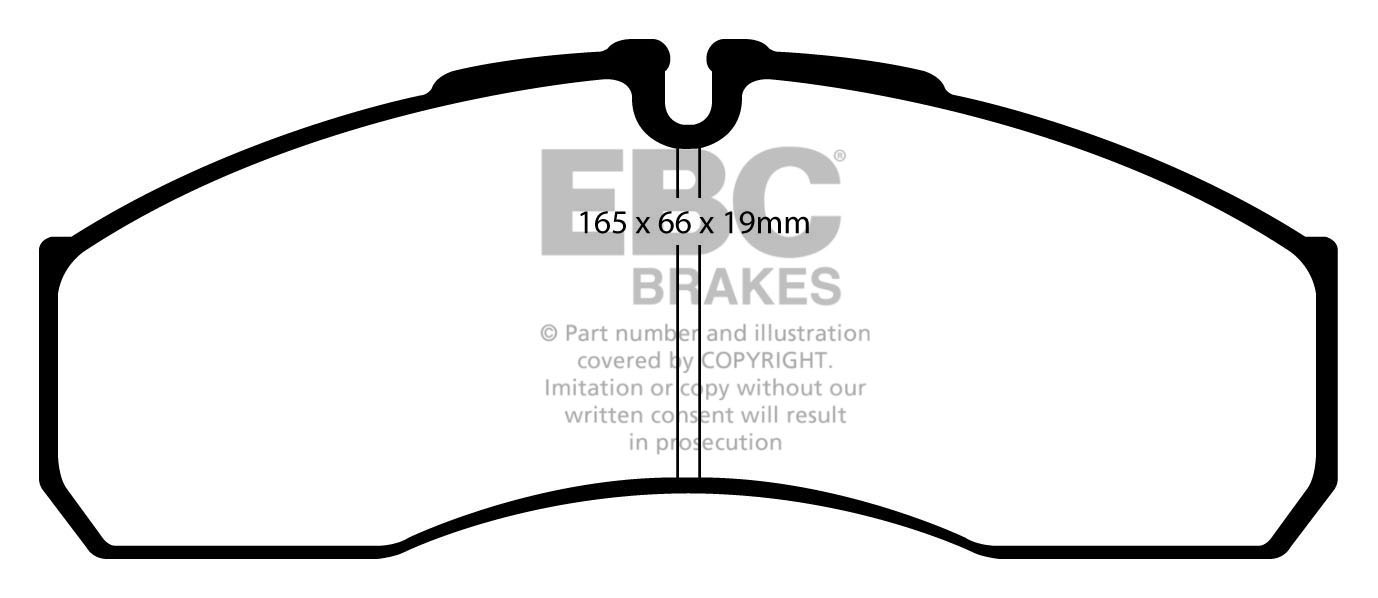 Stabdžių kaladėlės EBC "Vanbrake" DPC850