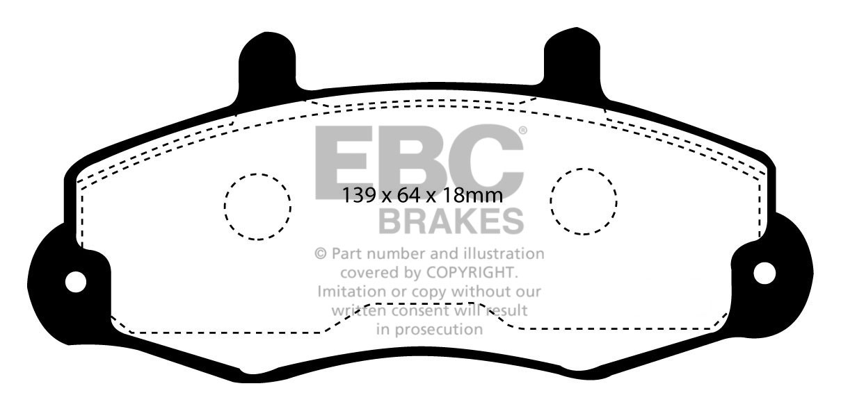 Stabdžių kaladėlės EBC "Vanbrake" DPC918