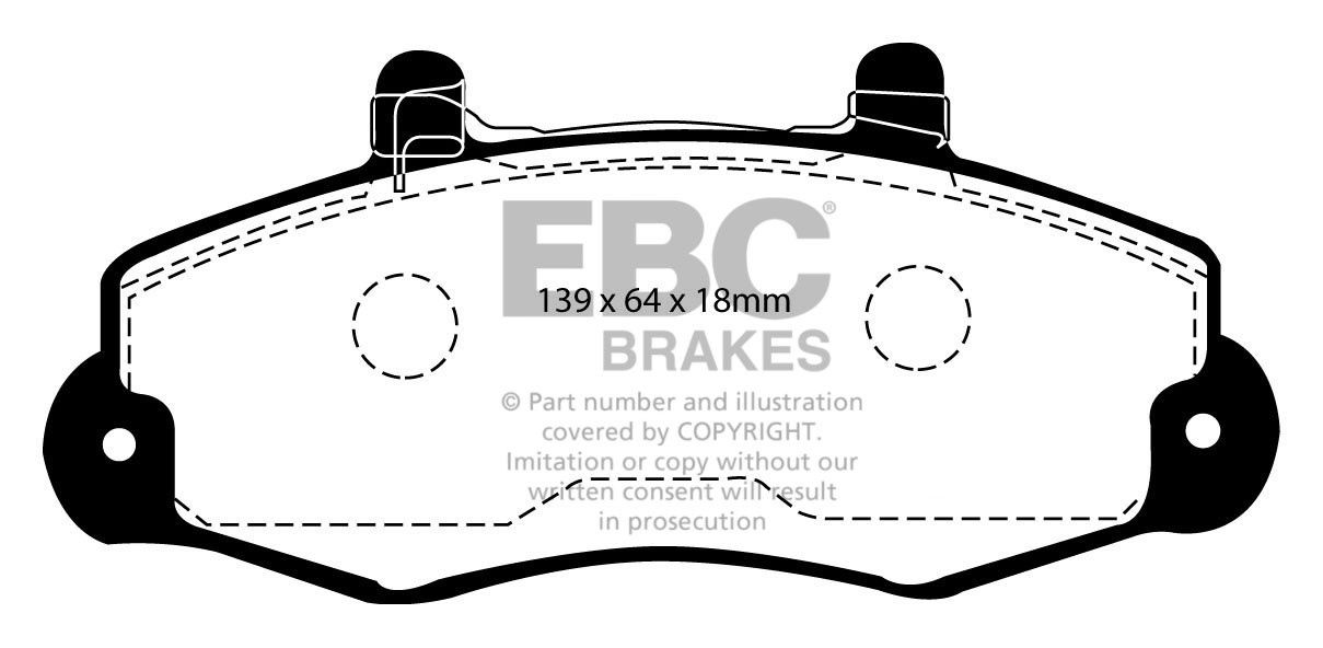 Stabdžių kaladėlės EBC "Vanbrake" DPC918/2