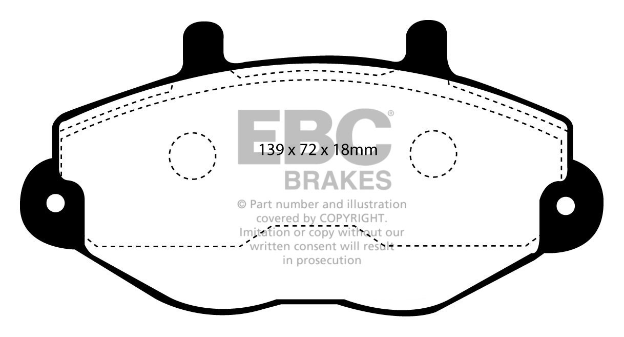 Stabdžių kaladėlės EBC "Vanbrake" DPC920
