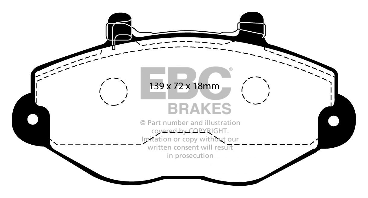 Stabdžių kaladėlės EBC "Vanbrake" DPC920/2
