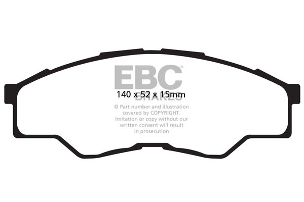 Stabdžių kaladėlės EBC "Ultimax" DPX2001