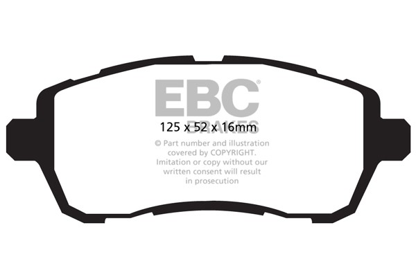 Stabdžių kaladėlės EBC "Ultimax" DPX2002