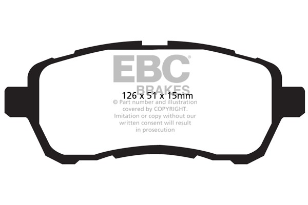 Stabdžių kaladėlės EBC "Ultimax" DPX2003