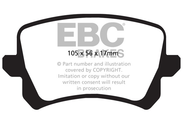 Stabdžių kaladėlės EBC "Ultimax" DPX2004