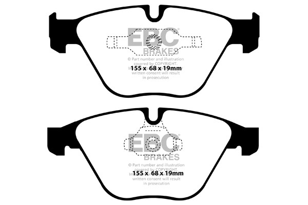 Stabdžių kaladėlės EBC "Ultimax" DPX2006