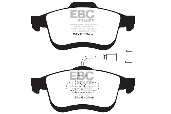 Stabdžių kaladėlės EBC "Ultimax" DPX2010