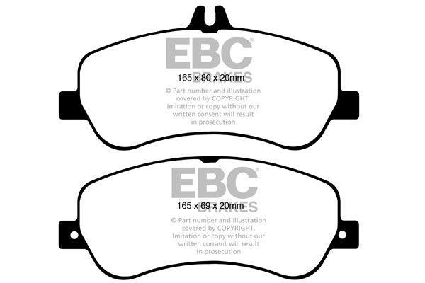 Stabdžių kaladėlės EBC "Ultimax" DPX2011