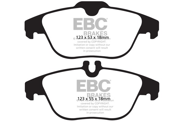 Stabdžių kaladėlės EBC "Ultimax" DPX2012