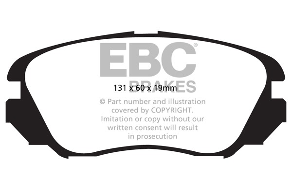 Stabdžių kaladėlės EBC "Ultimax" DPX2013