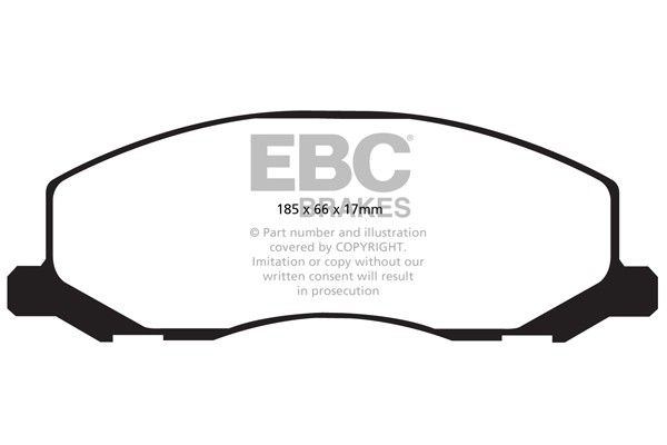 Stabdžių kaladėlės EBC "Ultimax" DPX2015