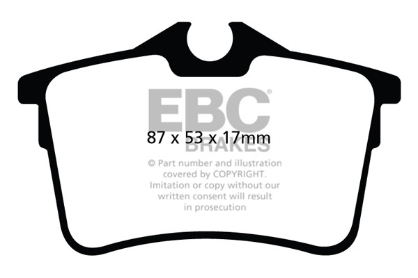 Stabdžių kaladėlės EBC "Ultimax" DPX2017