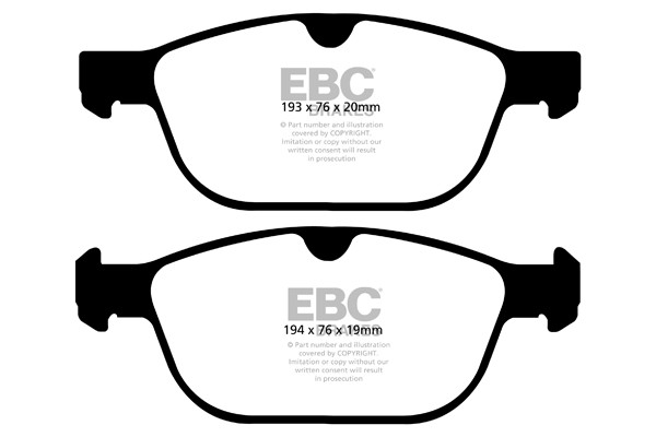 Stabdžių kaladėlės EBC "Ultimax" DPX2018
