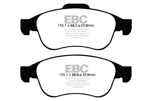 Stabdžių kaladėlės EBC "Ultimax" DPX2023