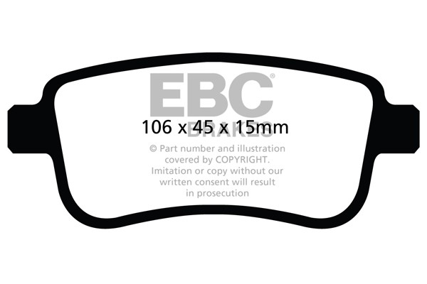 Stabdžių kaladėlės EBC "Ultimax" DPX2025