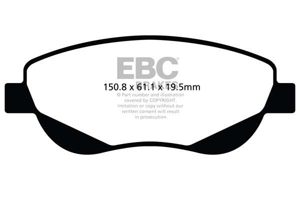 Stabdžių kaladėlės EBC "Ultimax" DPX2026