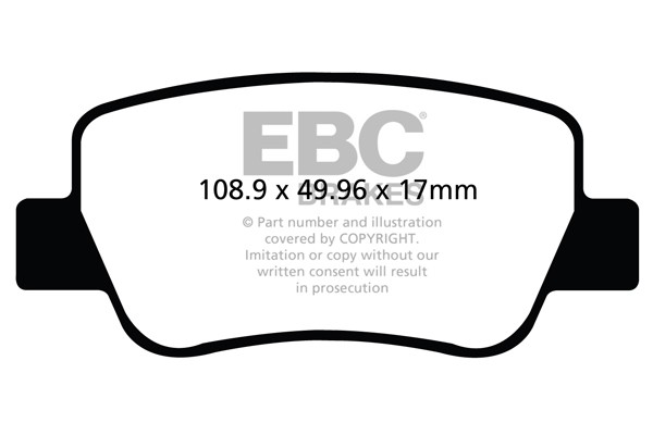 Stabdžių kaladėlės EBC "Ultimax" DPX2027