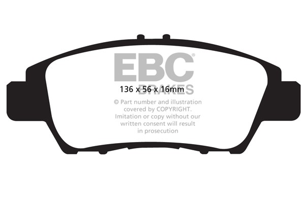 Stabdžių kaladėlės EBC "Ultimax" DPX2041