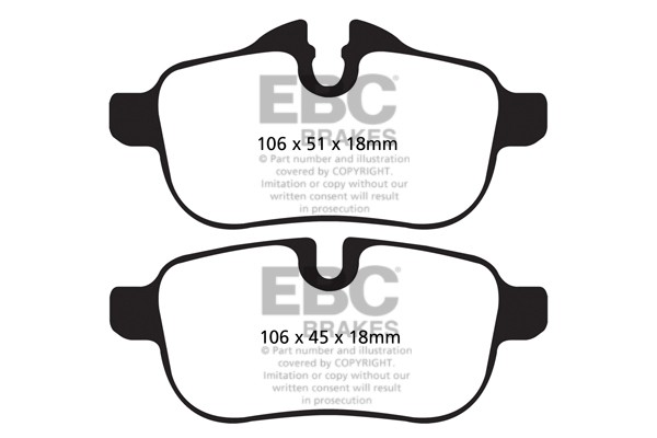Stabdžių kaladėlės EBC "Ultimax" DPX2046