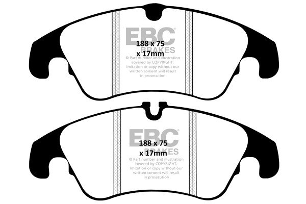Stabdžių kaladėlės EBC "Ultimax" DPX2055