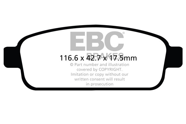 Stabdžių kaladėlės EBC "Ultimax" DPX2066