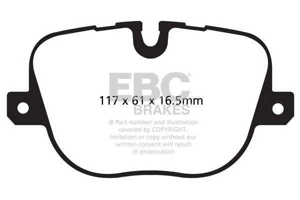 Stabdžių kaladėlės EBC "Ultimax" DPX2068