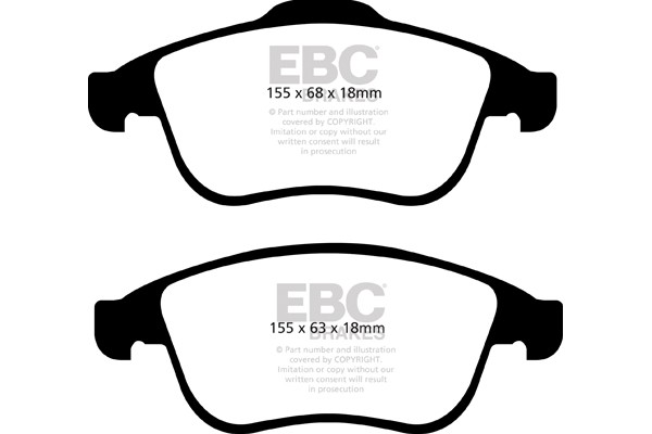 Stabdžių kaladėlės EBC "Ultimax" DPX2071