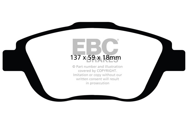 Stabdžių kaladėlės EBC "Ultimax" DPX2073