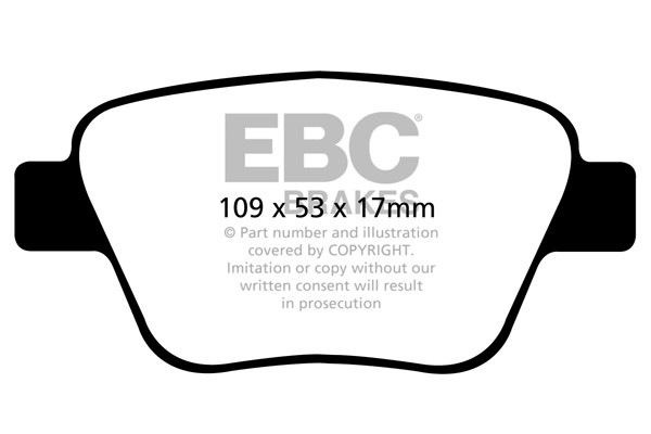 Stabdžių kaladėlės EBC "Ultimax" DPX2075